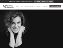 Tablet Screenshot of janineshepherd.com